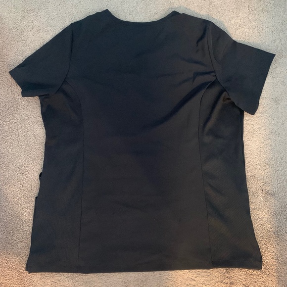 Hanes Black Scrub Top - Picture 2 of 3